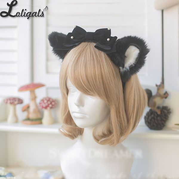 

lovely meow cat ear headpiece gothic hairband lolita accessories