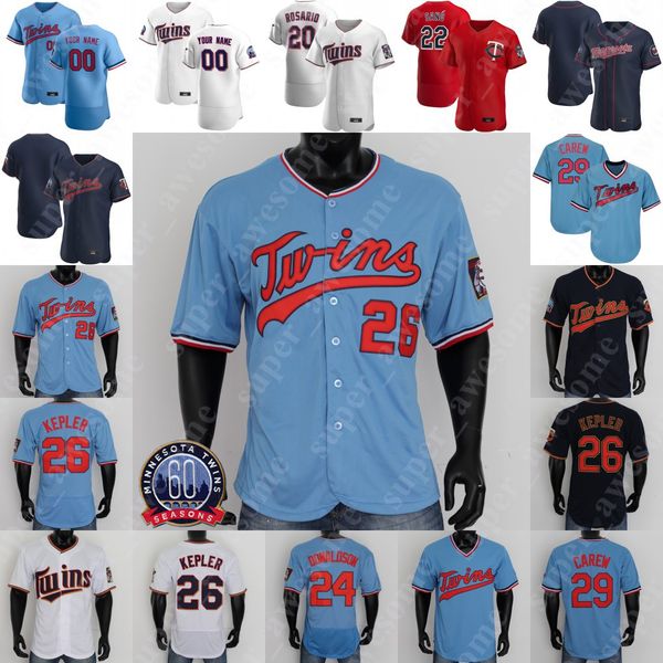 

max kepler jersey josh donaldson willians astudillo luis arraez eddie rosario nelson cruz byron buxton jose berrios jorge polanco trevor may, Blue;black