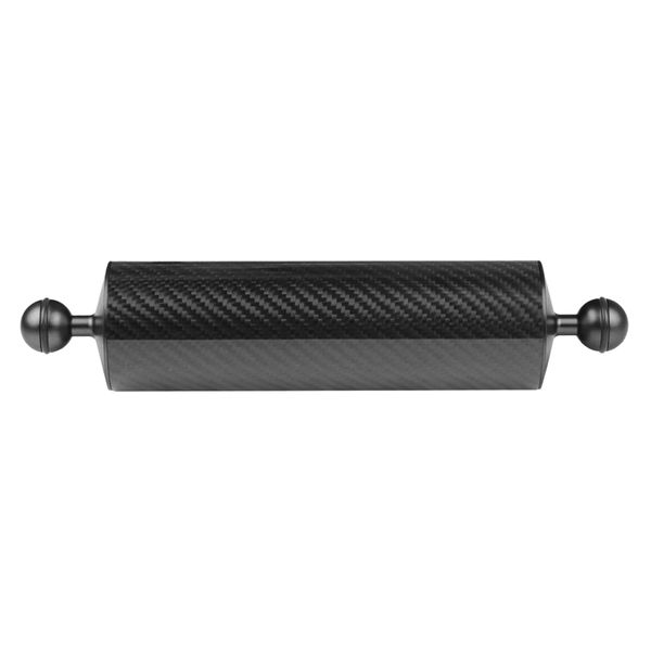 

10inch/25.4cm d60mm carbon fiber underwater float arm for video light/strobe mounting