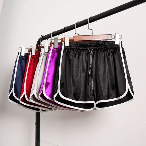 

5 colors shorts women casual harajuku sports shorts workout waistband new summer fashion stripe female short plus size s-5xl, White;black