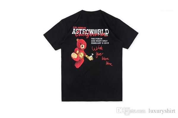 

медведь мужские футболки письма печати мужские топы o образным вырезом с коротким рукавом хип-хоп мужские тройники tsa печати мода, White;black