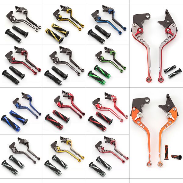 

for yamaha fz25 2017-2018 short aluminum mix color adjustable motorcycle brake clutch lever & handle grips set