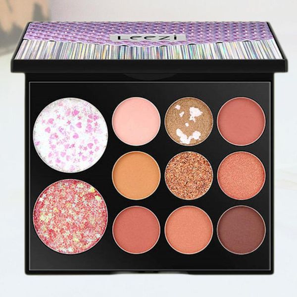 

cosmetics eye shadow waterproof and sweatproof shining colorful eye shadow tray powder for woman (antumn leaves