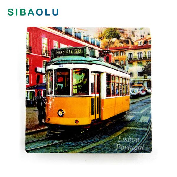 

portugal lisboa travel craft fridge magnets for children souvenir tourism resin stickers on the refrigerator magnetic home decor