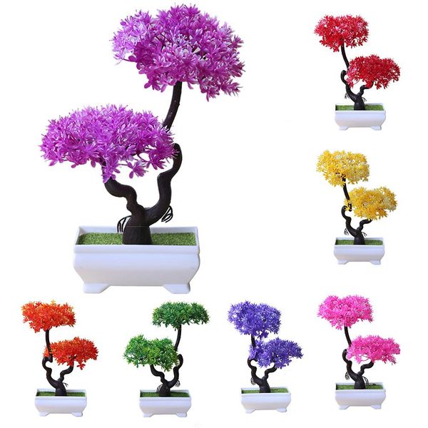 

artificial plant tree bonsai fake potted ornament home l garden decor gift desk tabledecoration plants supplies