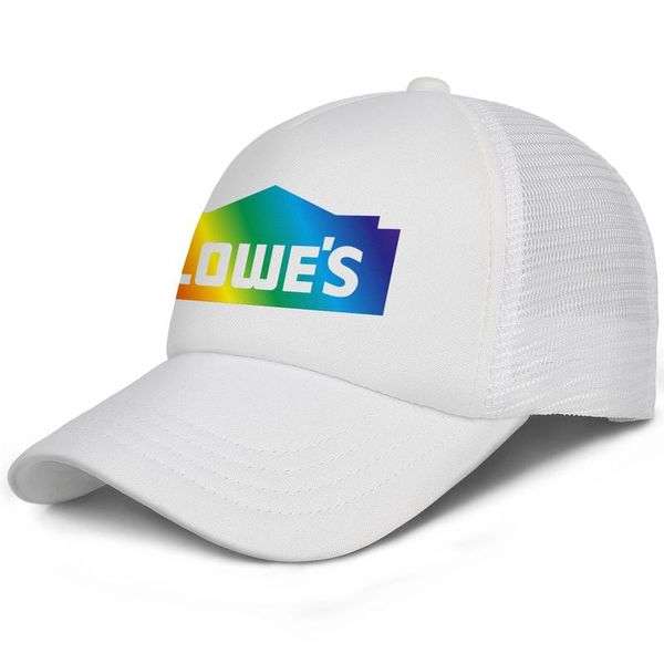 

lowe's logo big boy baseball cap adjustable teen trucker meshhat cool sports cute original hats golden gradient hollow improvement blue, Blue;gray