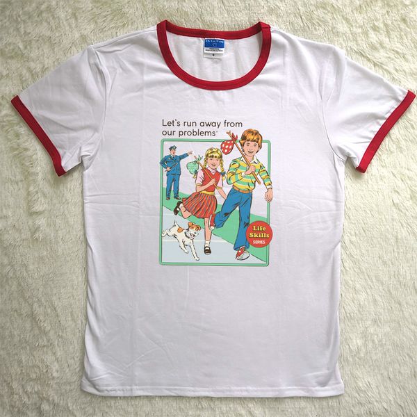 

t shirt womens designer clothes geometric grafische tees korte mouwen zomer vintage humor plus size tumblr harajuku kawail vrouwen, White