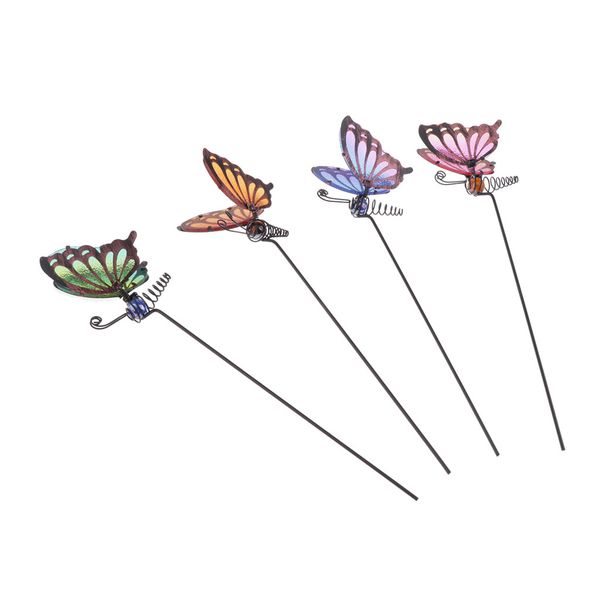 

4pcs butterfly stakes waterproof yard stakes garden ornaments & patio decor