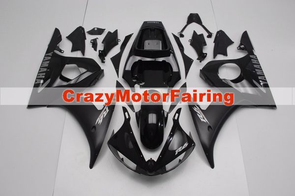 

4gifts new style abs compression mold motorcycle fairings kits fit for yamaha yzf-r6-600 2003-2005 03 04 05 bodywork set custom black cool