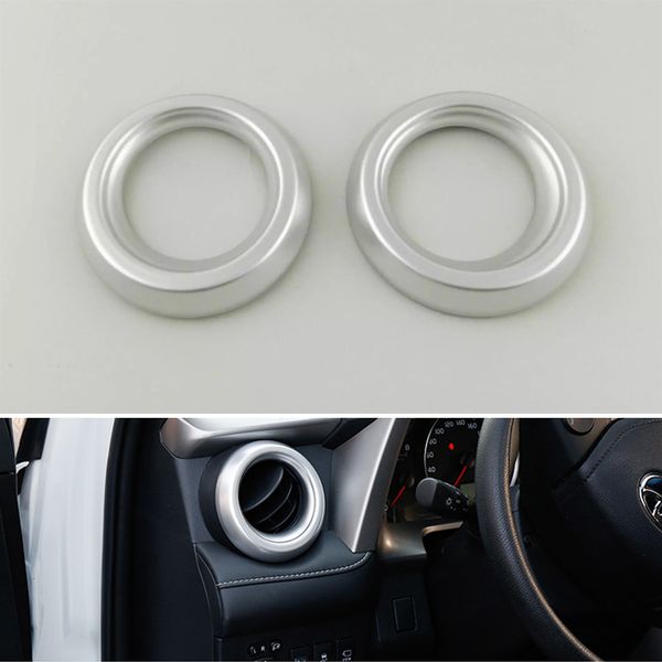 ABS Matt Interior Air Condition Vent Cover Trim 1pcs For Toyota RAV4 2016 2017