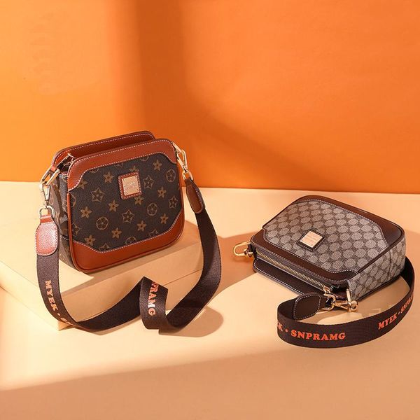 

female bag 2020 new fashion korean shoulder bag fashion trend old pattern crossbody small square bag explosion l9632