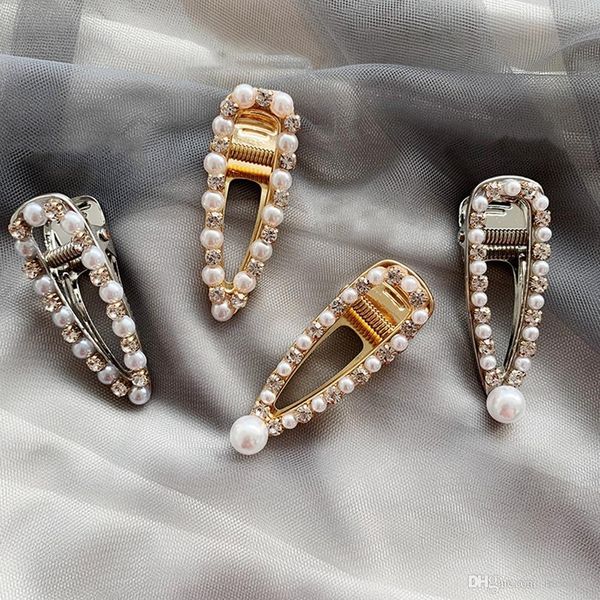 

5pcs 6cm snap hair clips for hair clip pins bb hairpins metal barrettes for baby children women girls styling accessories, Golden;silver