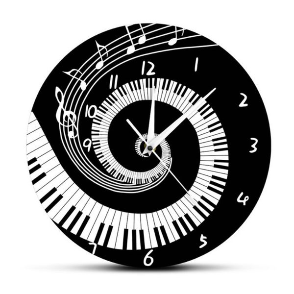

joid'art wall clocks acrylic piano quartz watch europe portrait horloge digital clock home decor for living room stickers
