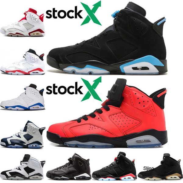 

6 6s mens basketball обувь высокого качества unc dmp oreo olympic инфракрасная бред 3m reflective sport blue men спорт дизайнер кроссовки