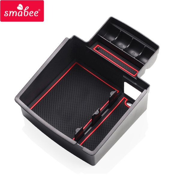 

smabee car central armrest box storage box for q5 q3 2009to2017 interior accessories stowing tidying center console tray