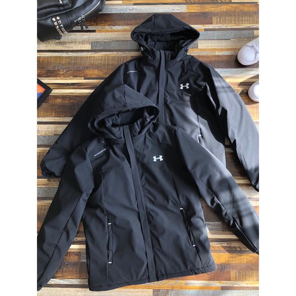 

men winter down coat fashion solid color brand letter pritned coats mens outdoor windbreaker parkas mens casual clothing coats plus size, Black