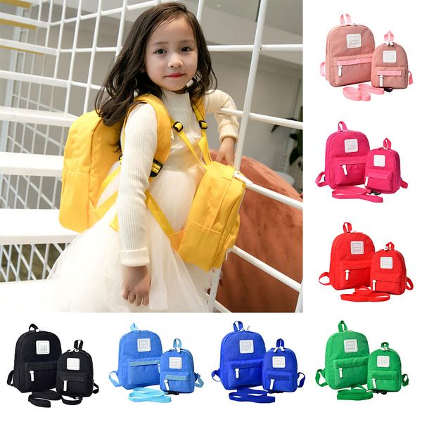 

new waterproof nylon backpack for women girl cartoon alphabet student backpack casual large capacity travel 2 piece set mochilas