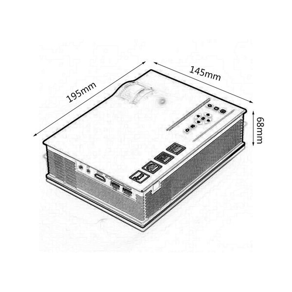 

t41 home theater projector portable hd projection led mini projector