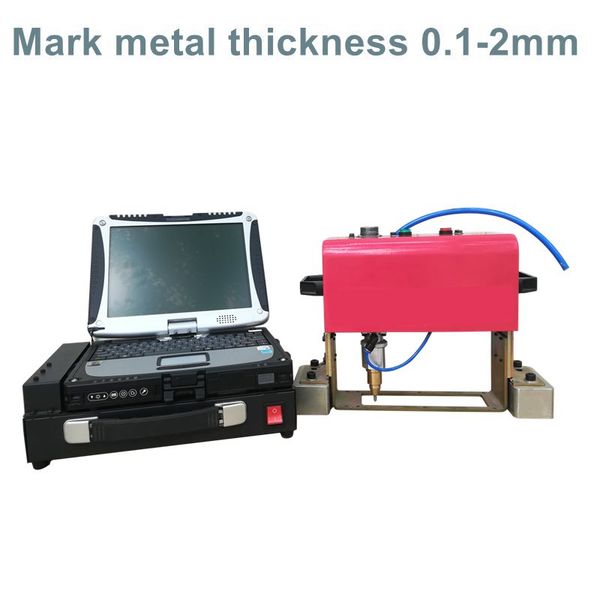 

small metal pneumatic dot peen marking machine portable steel engraving machine stamping for chassis number 140*40mm