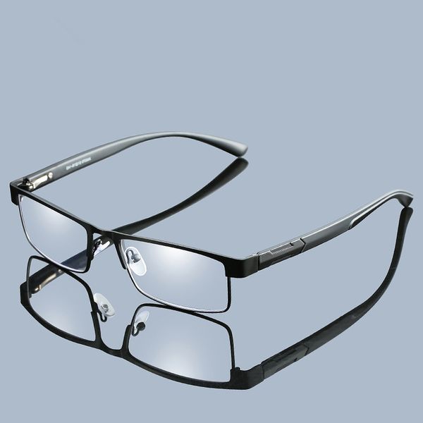 

men titanium alloy reading glasses non spherical 12 layer coated lenses retro business hyperopia prescription eyeglasses