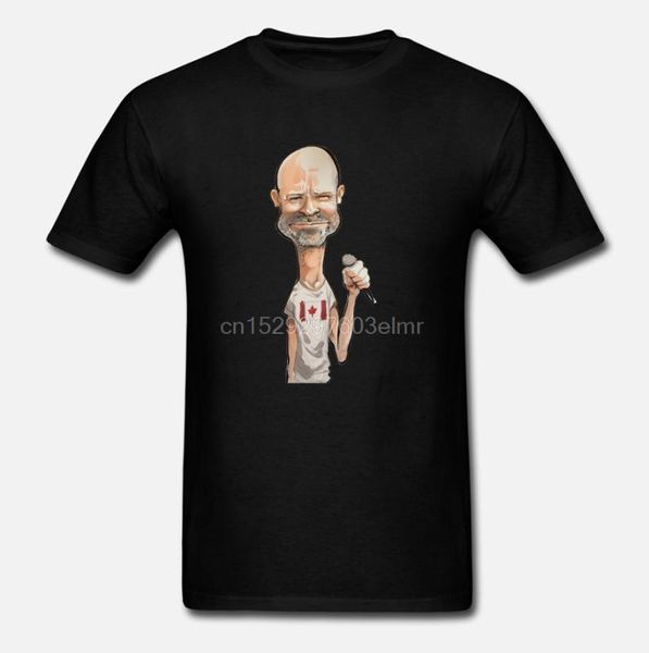 

fashion men's cotton t-shirt gord downie tragically hip music band fan shirt men summer t-shirt, White;black