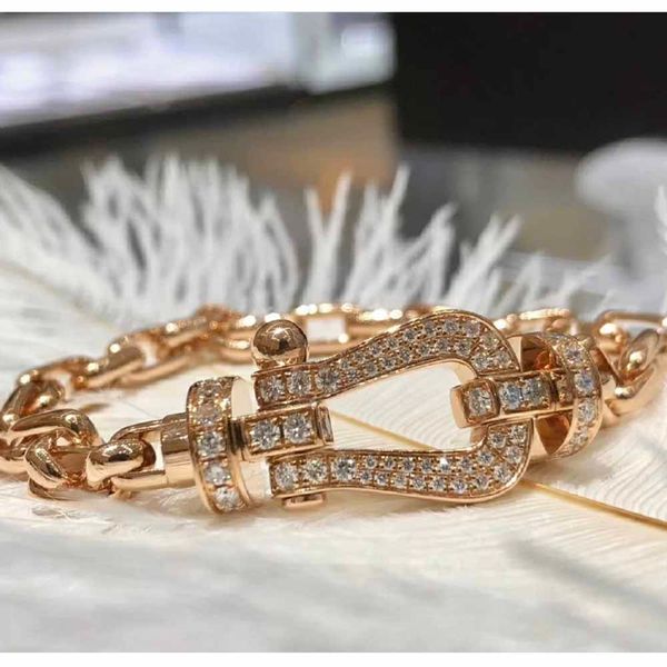 

popular horseshoe pattern bracelet lucky couple bracelet men and women neutral brands street style fashion, Black