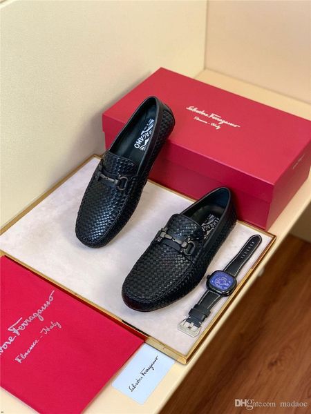 

обувь 19fw мужских брендов из натуральной кожи свободного покроя вождения оксфорды квартиры мужская обувь мокасины итальянская обувь для муж, Black