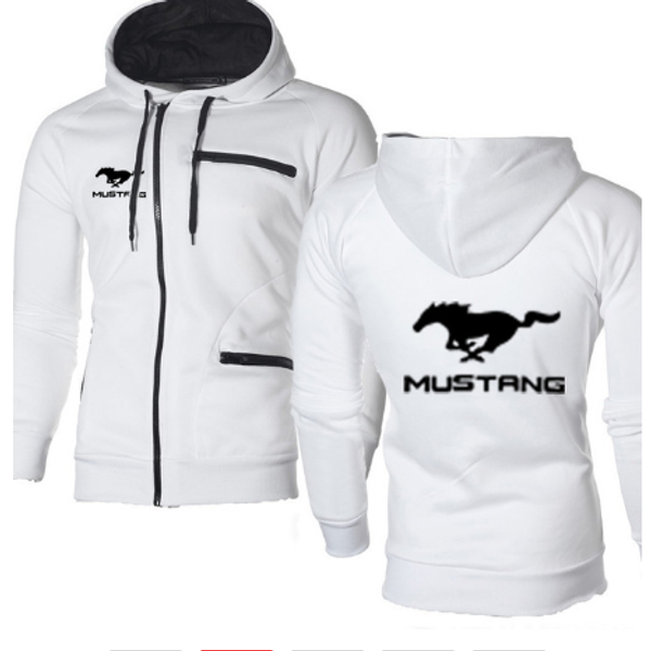 

jacket men for mustang car logo sweatshirt fashion spring autumn fleece cotton zipper hoodies hiphop harajuku male clothing