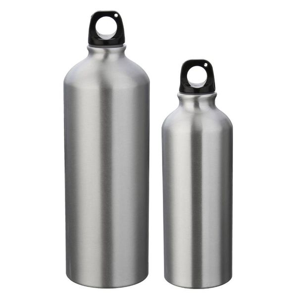 

1pc water bottle 500ml 1000ml aluminium drinking outdoor sport kettle bicycle climbing hiking travel supplies drinkware