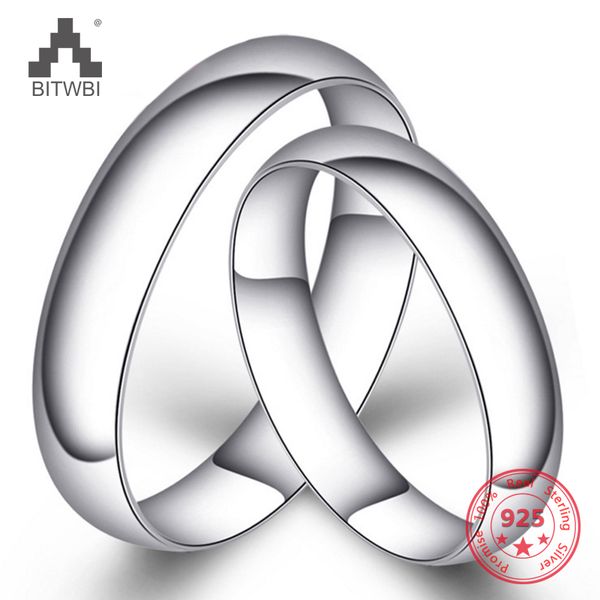 

real 100% 925 sterling silver rings for women men simple fashion charm couple ring holiday gift, Golden;silver