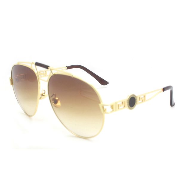 

wholesale big frame metal sunglasses five color drop shipping, White;black