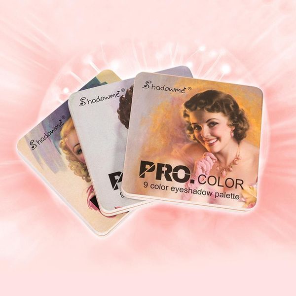 

9 color nude natural earth color retro eyeshadow palette shimmer matte eye shadow warm red diamond glitter cosmetic