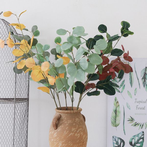 

франция лист эвкалипта искусственные зеленые растения украшение дома искусственные цветы свадьба украшения сада дисплей растений