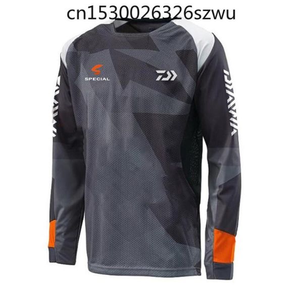 

2020 new summer style man breathable fishing clothing fishing shirt anti-uv male outdoor long sleeves clothing, Gray;blue