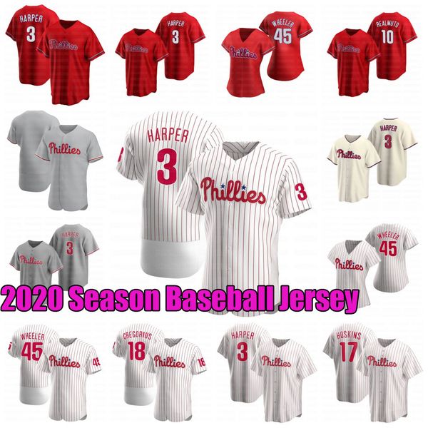 

2020 season bryce harper rhys hoskins jt realmuto didi gregorius zack wheeler andrew jean segura odubel herrera kingery jerseys, Blue;black