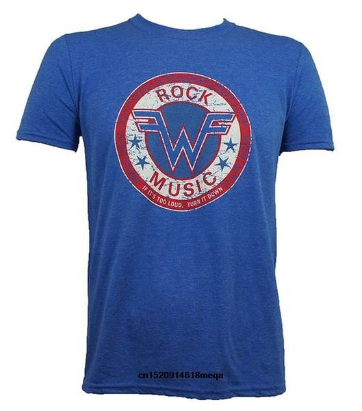 

funny t shirts weezer rock music fashion mens t-shirt, White;black