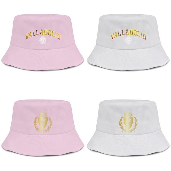 

real valladolid sad pucela albivioletas flag label men and women fishing bucket sun hat cool blank team unique classic suncap flash, Blue;gray