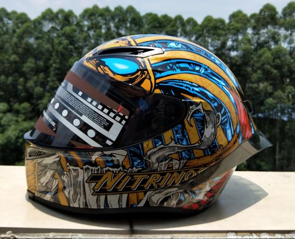 

new arrival full face 2 pharaoh motorcycle helmet riding car motocross racing motorbike helmet