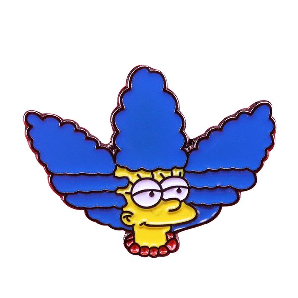 

Брошь Мардж Симпсон милый мультфильм лацкан отворотом Симпсоны фамильный значок