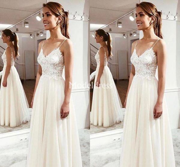 Discount New Bohemain Lace Wedding Dresses Strapless Backless