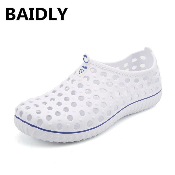 

baidly summer men sandals breathable lightweight outdoor beach sandals men casual fashion flats garden clogs slippers sandalias, Black