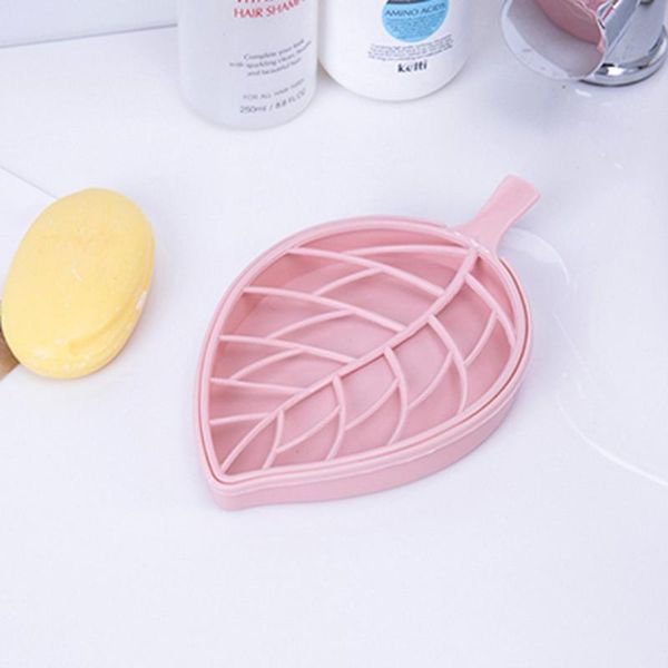 

leaf-shaped double-drain soap box soap dish