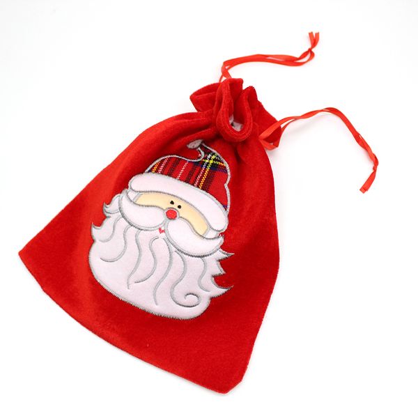 

embroidery l hanging christmas candy bag home portable storage gold velvet party decoration supermarket kids gift pouch