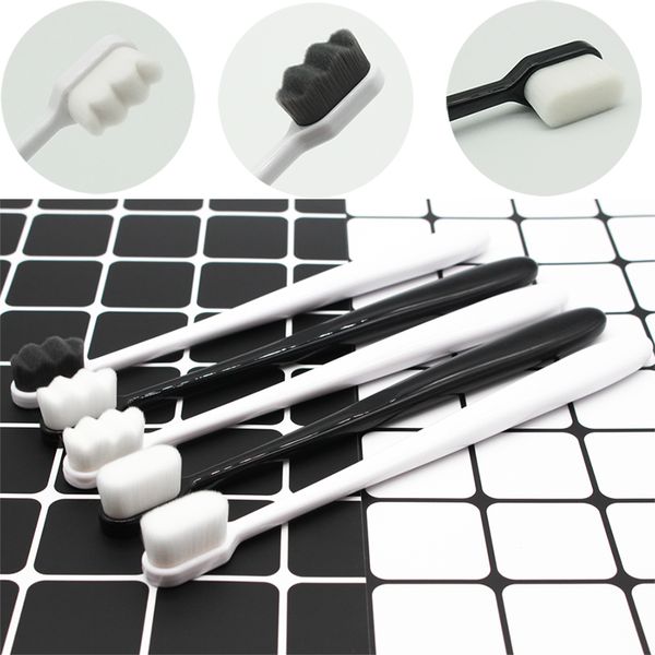 

2020 extra soft toothbrush black/white/green toothbrush toothbrush adults sensitive teeth tube retail package travel packaging portable