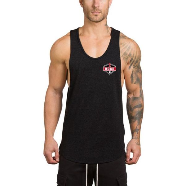 

derrick rose 1 t shirt men's vests basketball shirt tank running trainning quick dry sportswear fitness athletic, Black;blue