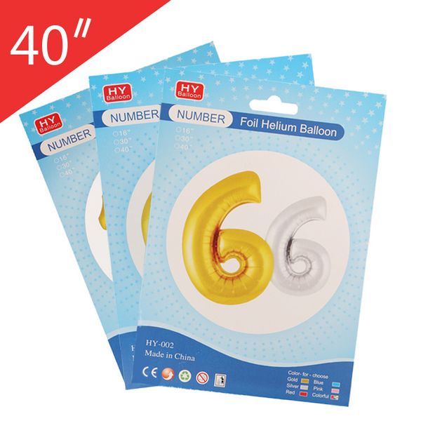 

ballon aluminium balloon 40 inch gold number supplies retail balloons decoration packaging birthday air wedding helium balloon coating ieov