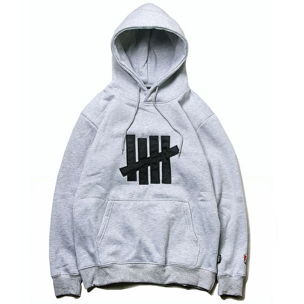

undefeated hoodie new american trend brand sweatshirt mens designer hoodie patch embroidered logo men women sweatshirts, Black