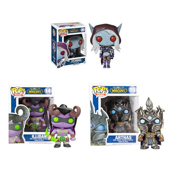 

funko pop illidan arthas vinyl action anime figures collection model toys for children christmas gifts