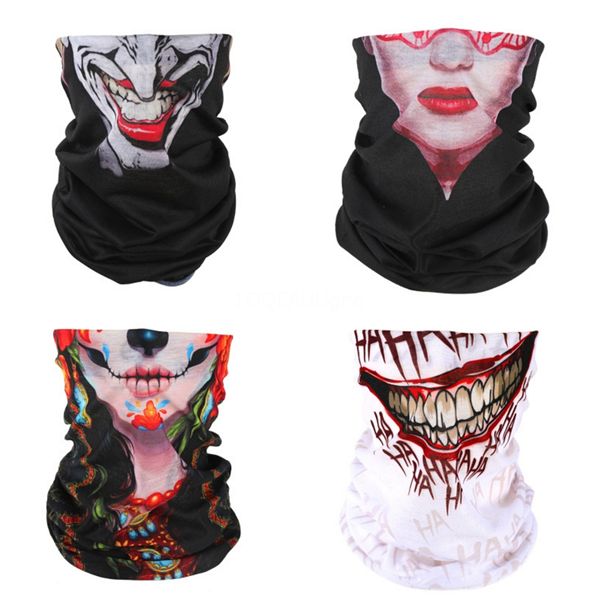 

wholesale- outdoor riding windproof dustproof mask magic muffler skull scarf headband mountain bicycle sport road cycling masks #640#852, Blue;black