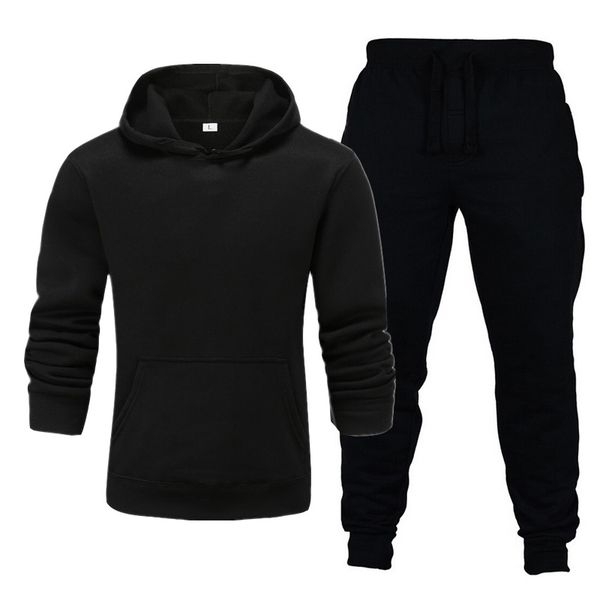 

2020 men custom oversized plain hooded hoodies sweatshirts set accept wholesale, Gray